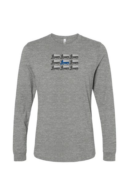 The Benchwarmer Zamboni Nation Long Sleeve Grey | Barn Garb Hockey Threads
