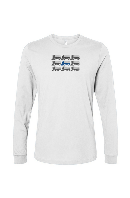 The Benchwarmer Zamboni Nation Long Sleeve White | Barn Garb Hockey Threads
