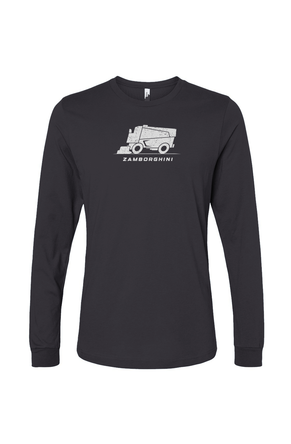 The Benchwarmer Zamborghini Long Sleeve Charcoal | Barn Garb Hockey Threads