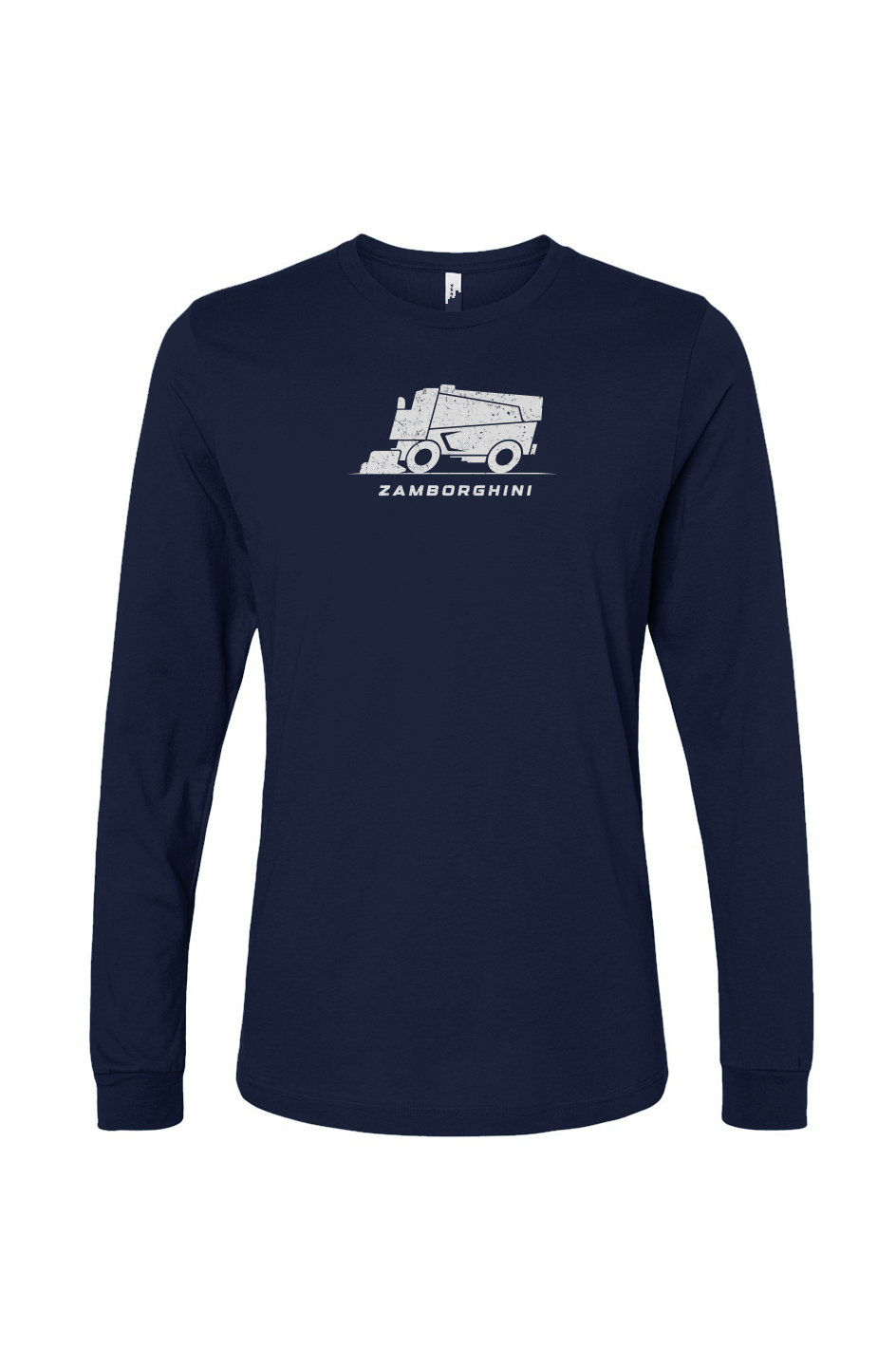 The Benchwarmer Zamborghini Long Sleeve Navy Blue | Barn Garb Hockey Threads