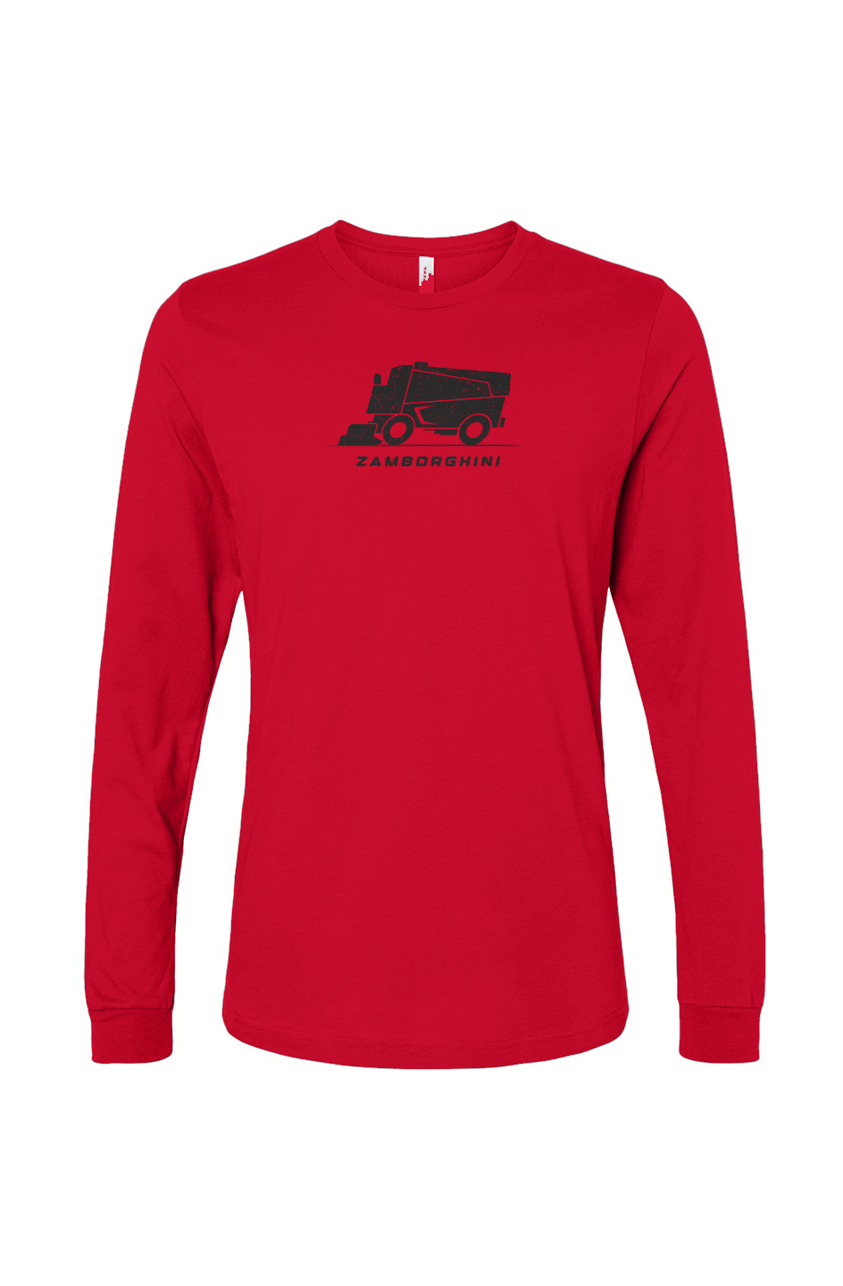 The Benchwarmer Zamborghini Long Sleeve Red | Barn Garb Hockey Threads