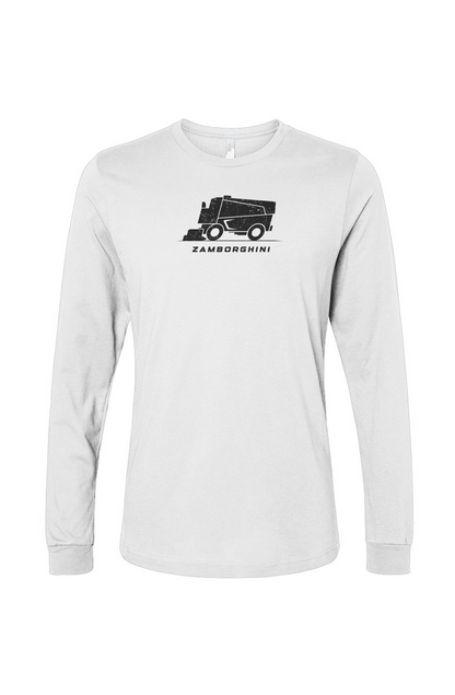 The Benchwarmer Zamborghini Long Sleeve White | Barn Garb Hockey Threads