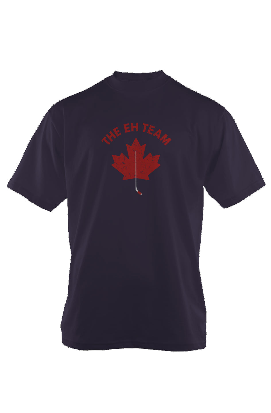 The Eh Team 90s Throwback Tee Navy Blue | Barn Garb Hockey Threads