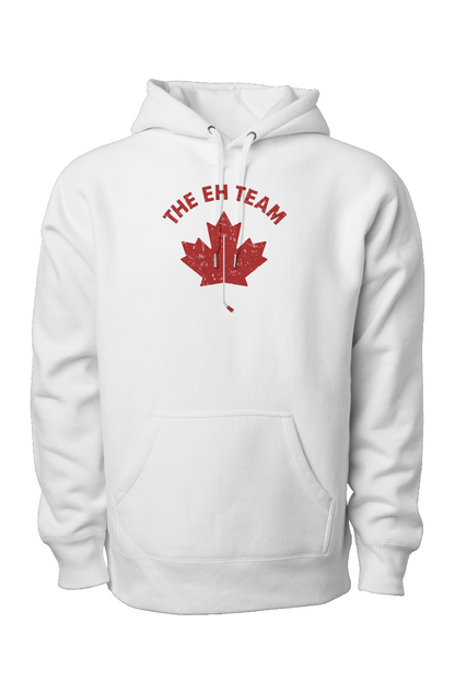 The Eh Team Legend Heavyweight Hoodie White | Barn Garb Hockey Threads