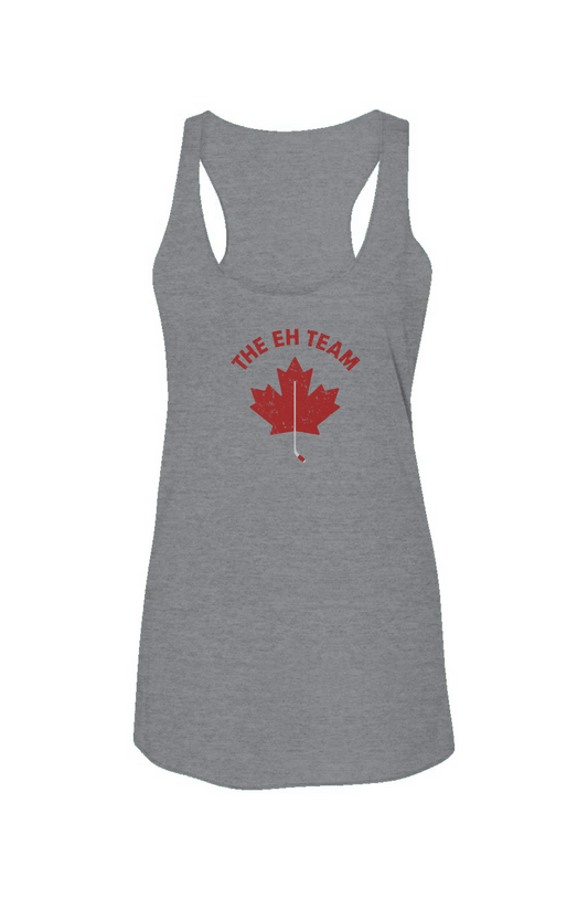 The Eh Team Racerback Barn Tank Grey | Barn Garb Hockey Threads