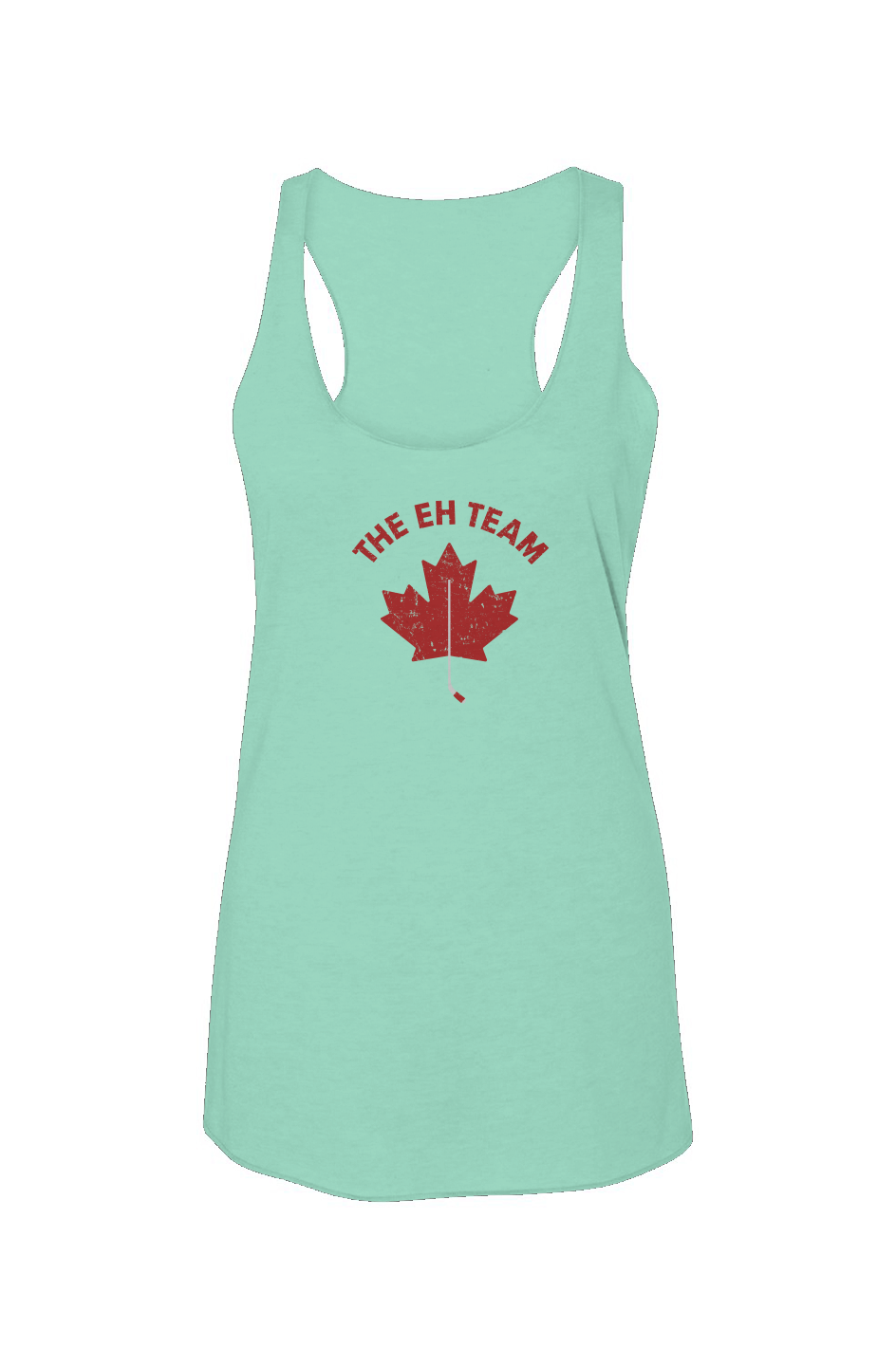 The Eh Team Racerback Barn Tank Mint | Barn Garb Hockey Threads