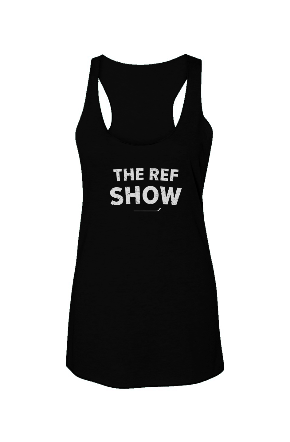 The Ref Show Racerback Barn Tank Black | Barn Garb Hockey Threads