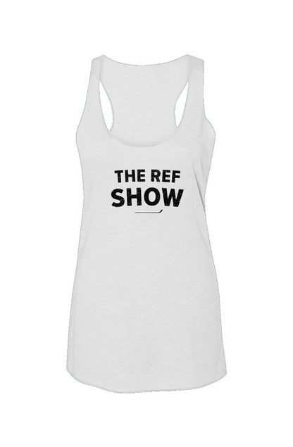 The Ref Show Racerback Barn Tank White | Barn Garb Hockey Threads