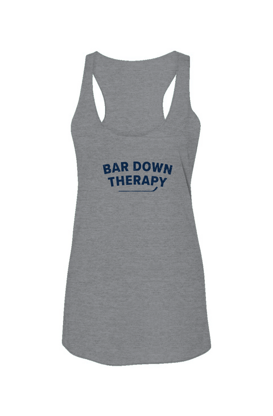 Therapy Racerback Barn Tank Grey | Barn Garb Hockey Threads