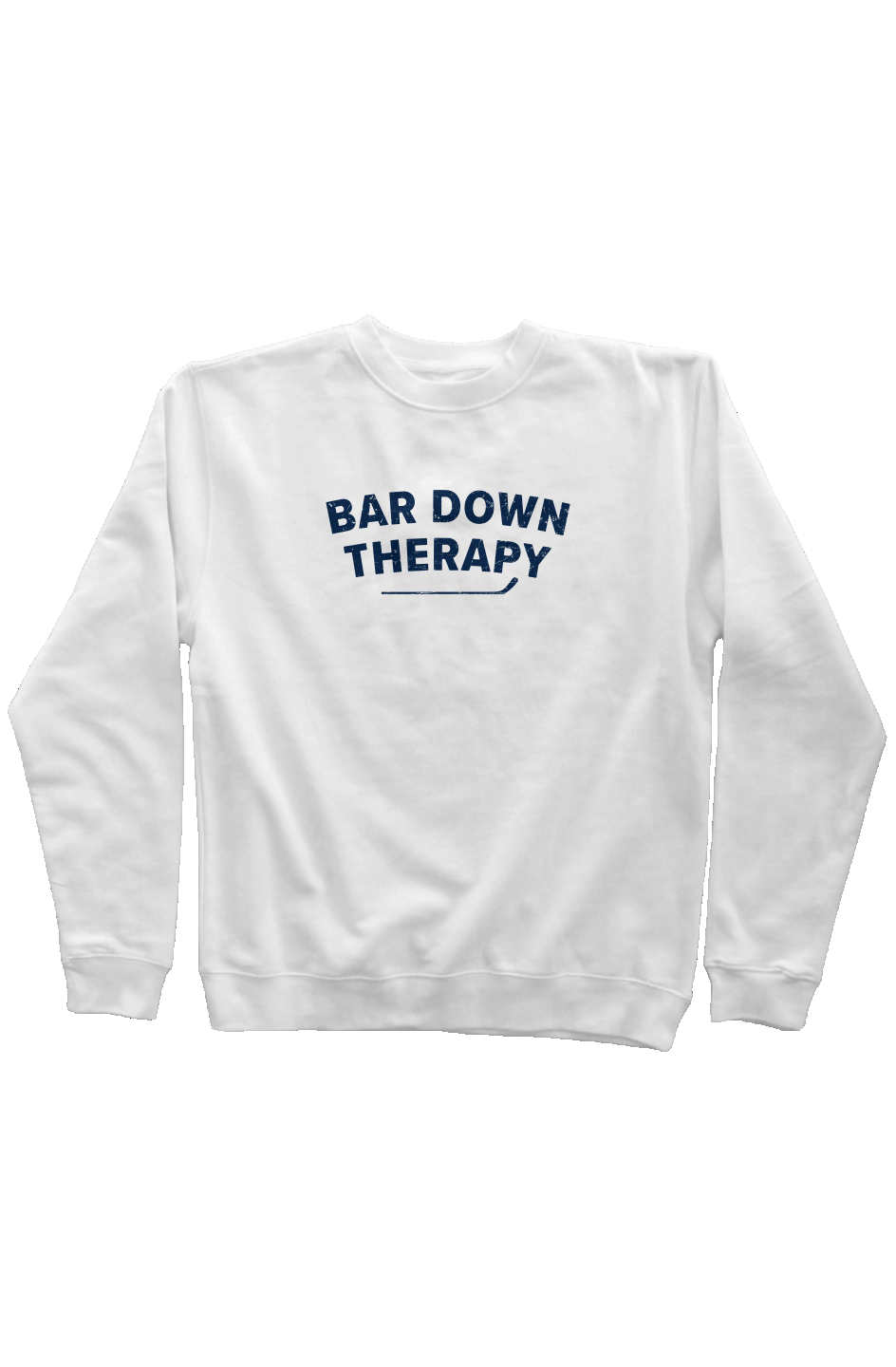 Therapy Rinkside Crewneck Sweatshirt White | Barn Garb Hockey Threads