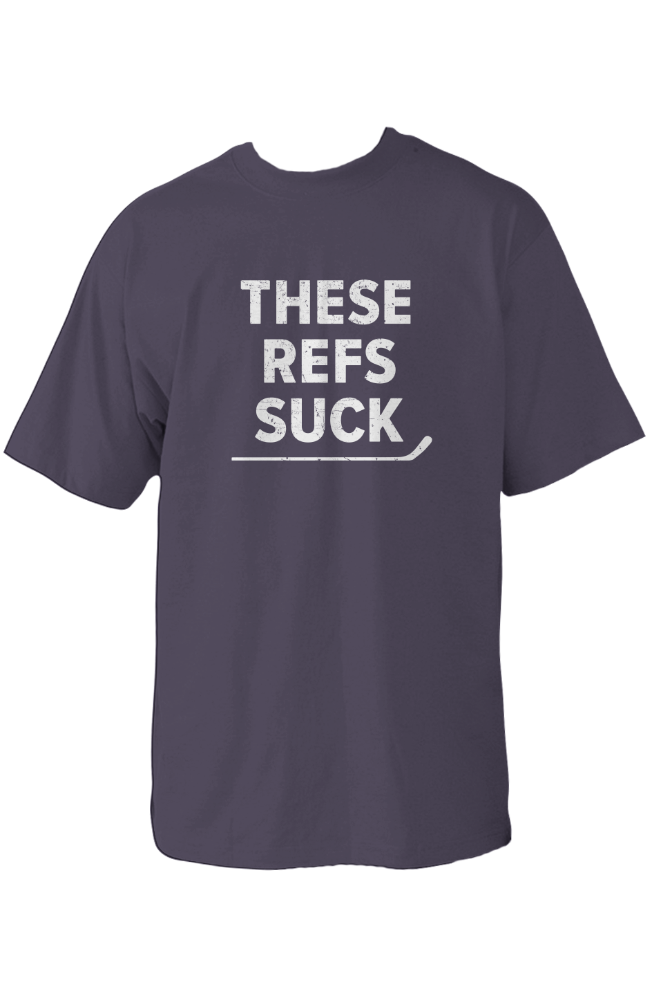 These Refs Suck 90s Throwback Tee Navy Blue | Barn Garb Hockey Threads