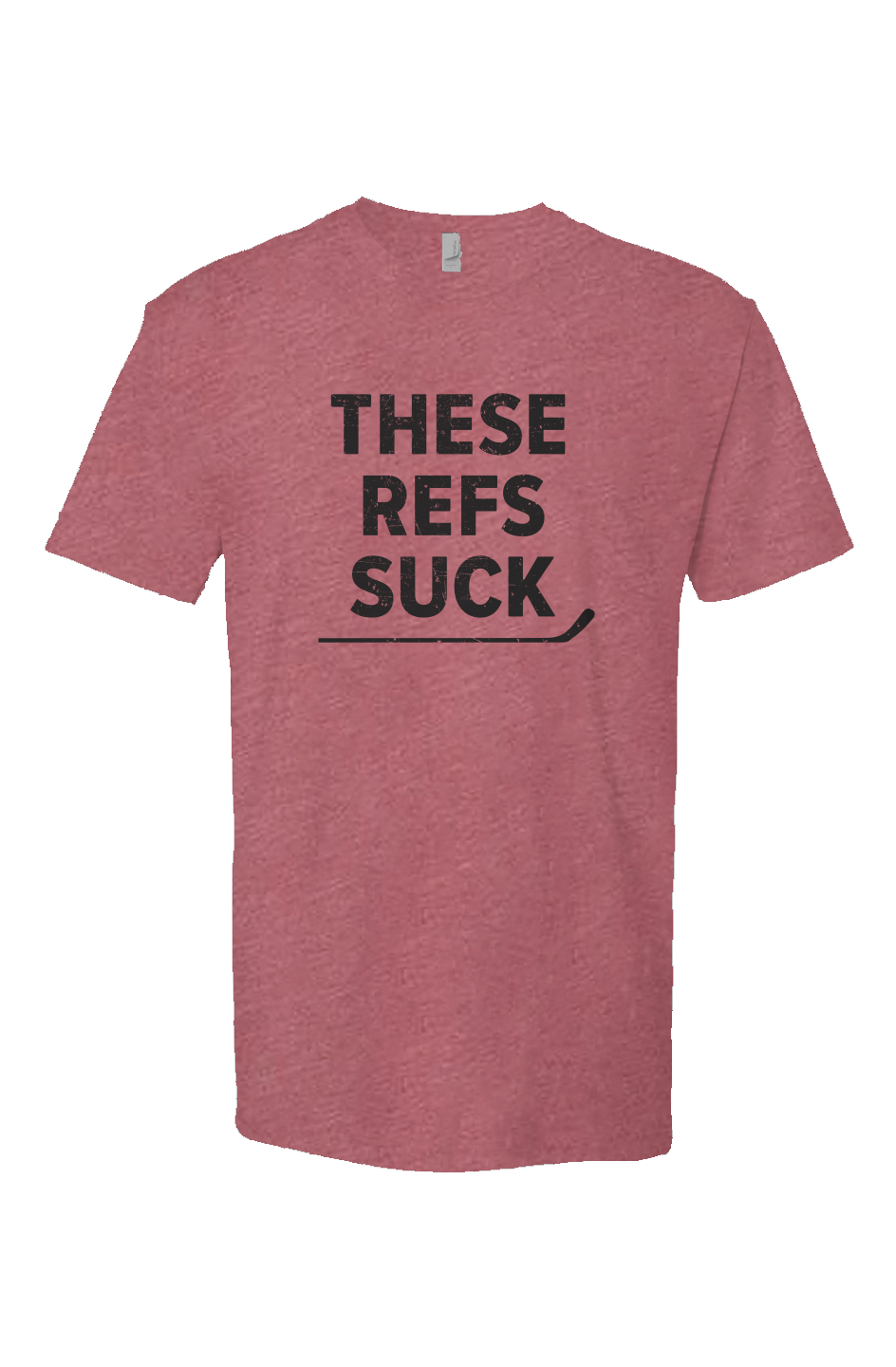 These Refs Suck Breakaway Performance Tee Mauve | Barn Garb Hockey Threads