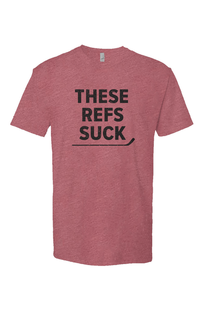 These Refs Suck Breakaway Performance Tee Mauve | Barn Garb Hockey Threads