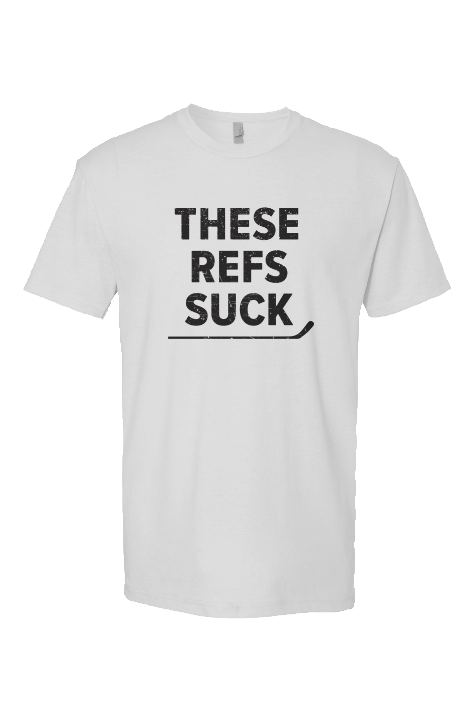 These Refs Suck Breakaway Performance Tee White | Barn Garb Hockey Threads