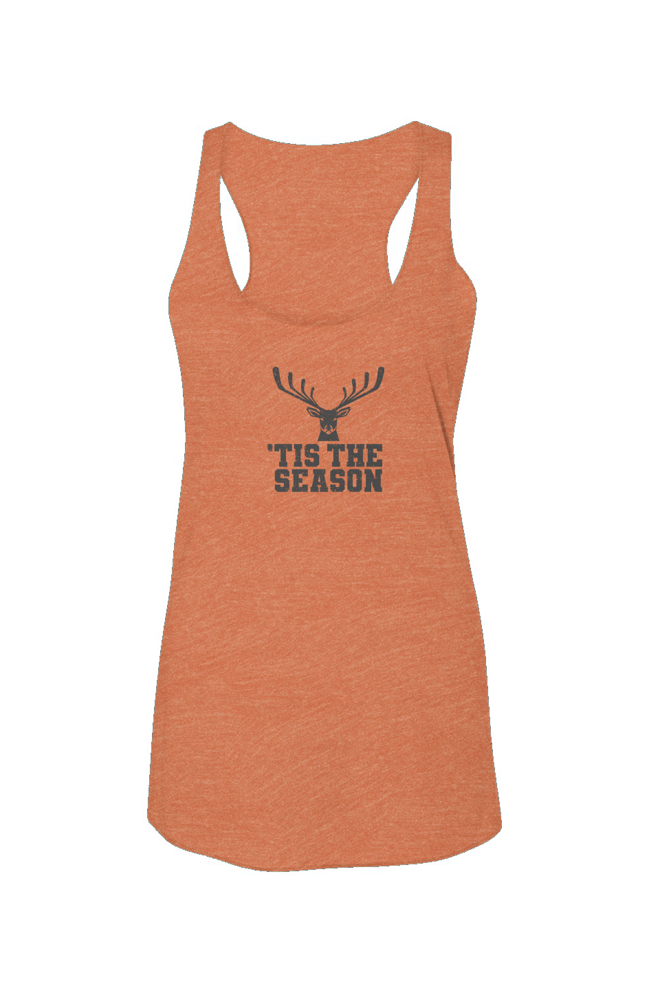 'Tis the Season Racerback Barn Tank Orange | Barn Garb Hockey Threads