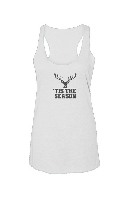 'Tis the Season Racerback Barn Tank White | Barn Garb Hockey Threads