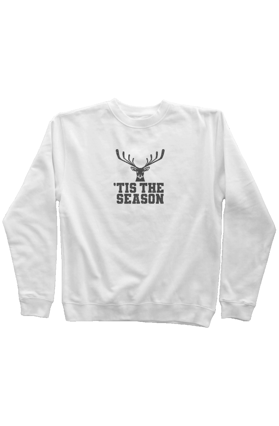 'Tis the Season Rinkside Crewneck Sweatshirt White | Barn Garb Hockey Threads