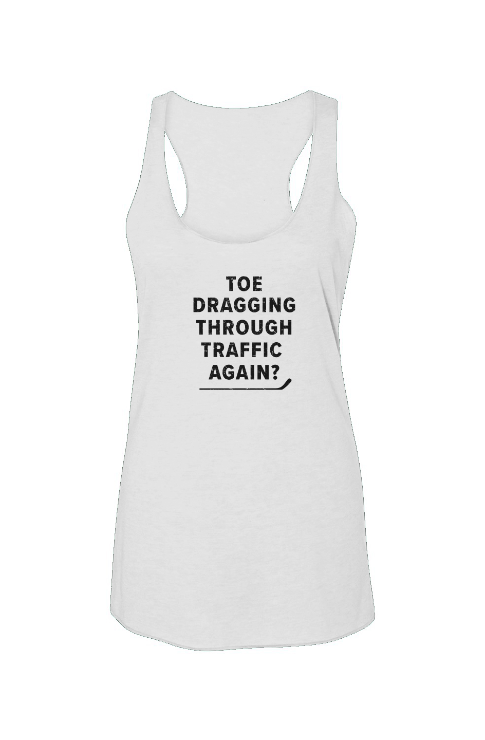 Traffic Racerback Barn Tank White | Barn Garb Hockey Threads