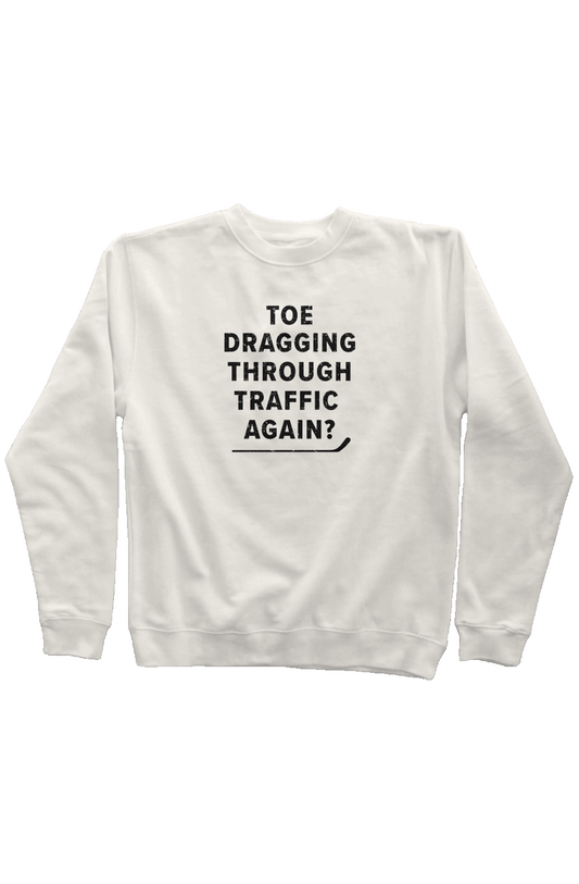 Traffic Rinkside Crewneck Sweatshirt Bone | Barn Garb Hockey Threads