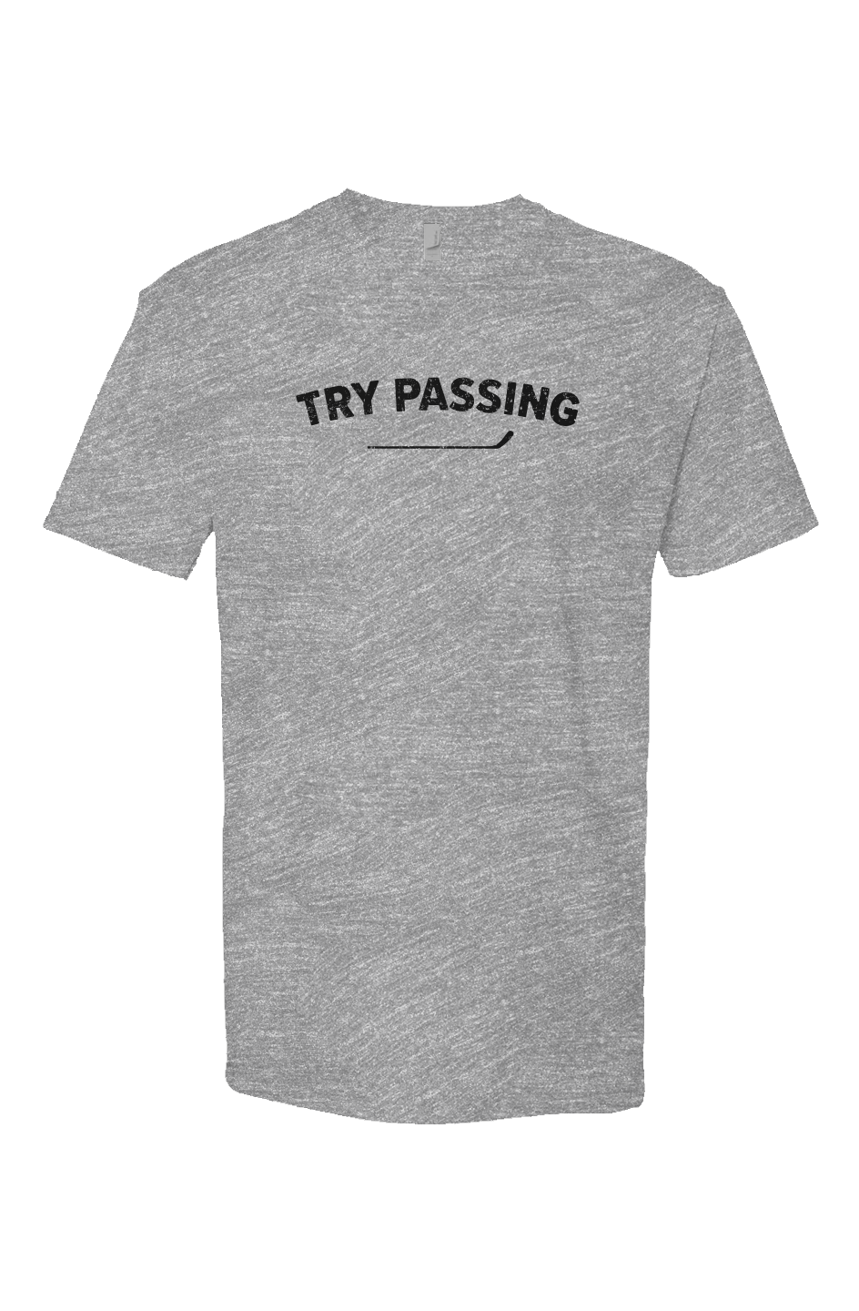 Try Passing Breakaway Performance Tee Grey | Barn Garb Hockey Threads