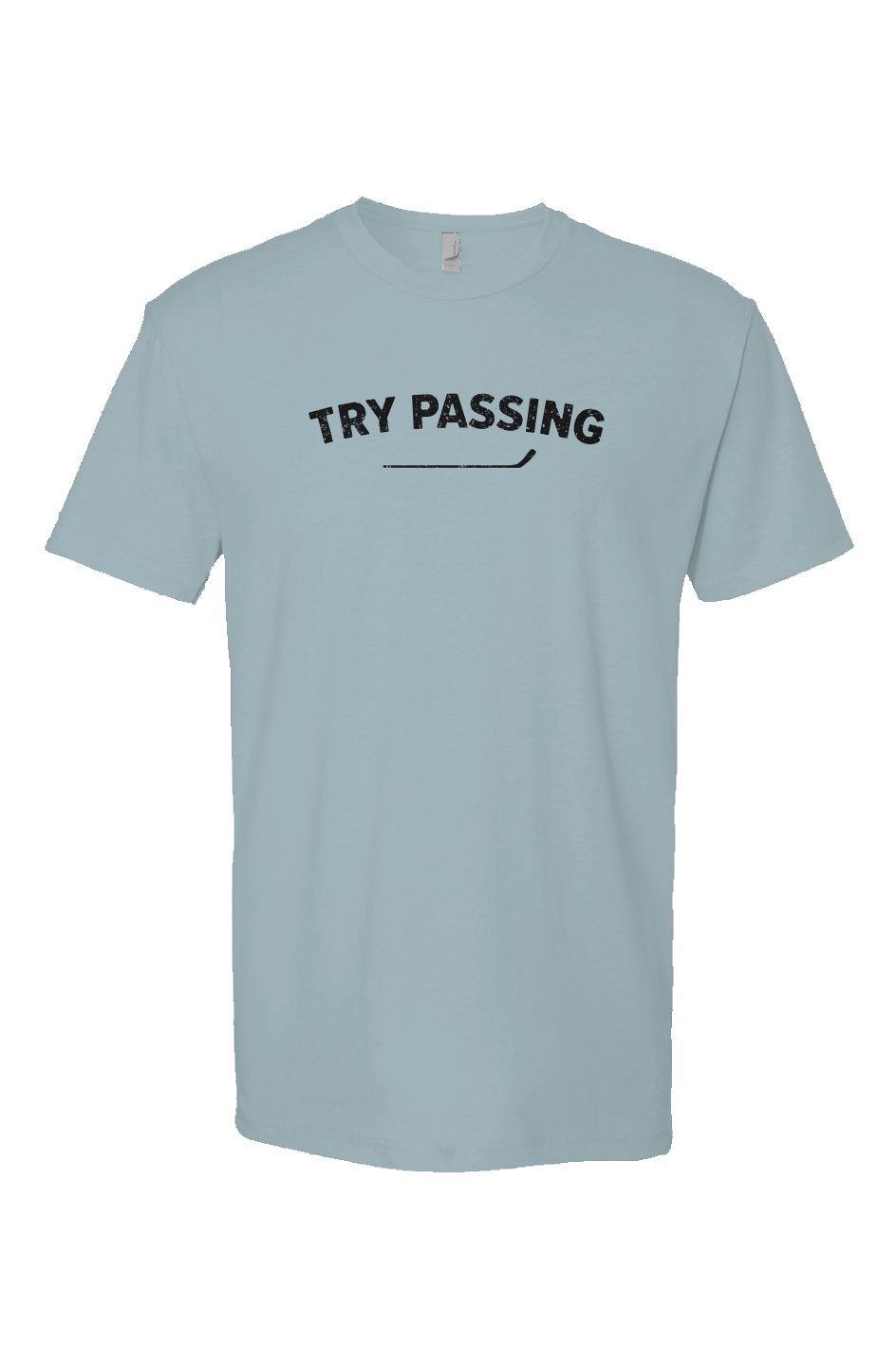 Try Passing Breakaway Performance Tee Ice Blue | Barn Garb Hockey Threads