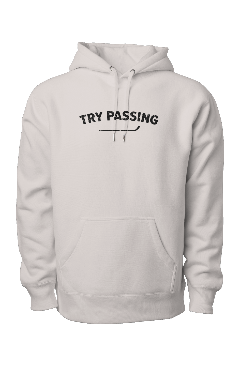Try Passing Legend Heavyweight Hoodie Bone | Barn Garb Hockey Threads