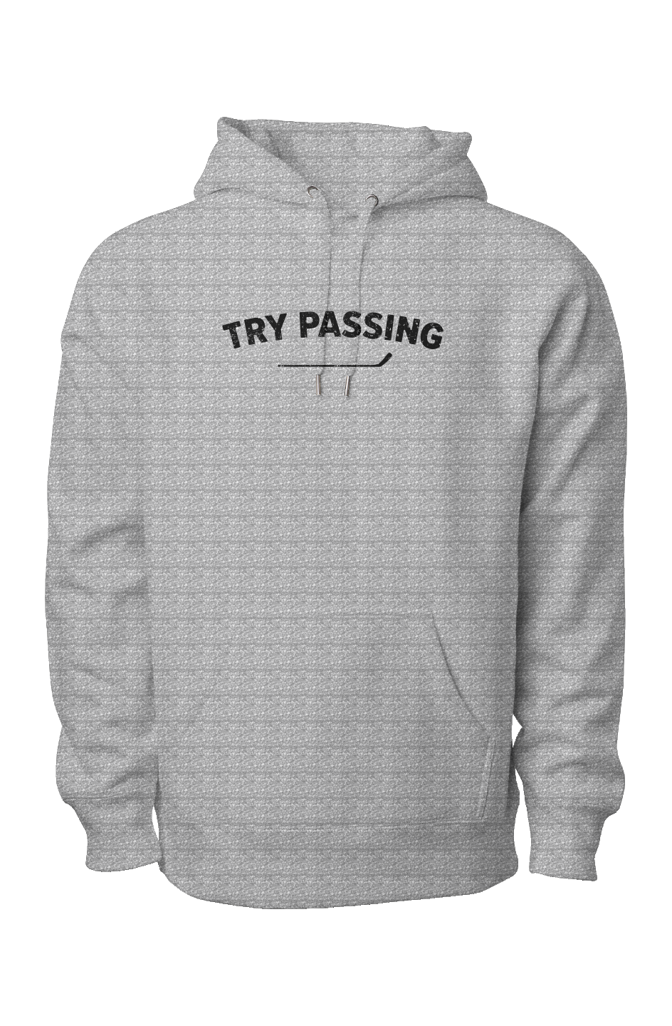 Try Passing Legend Heavyweight Hoodie Grey | Barn Garb Hockey Threads