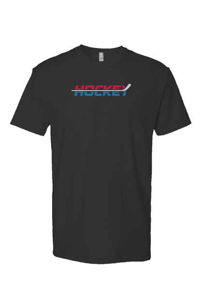 USA Patriotic Hockey Breakaway Performance Tee Black | Barn Garb Hockey Threads