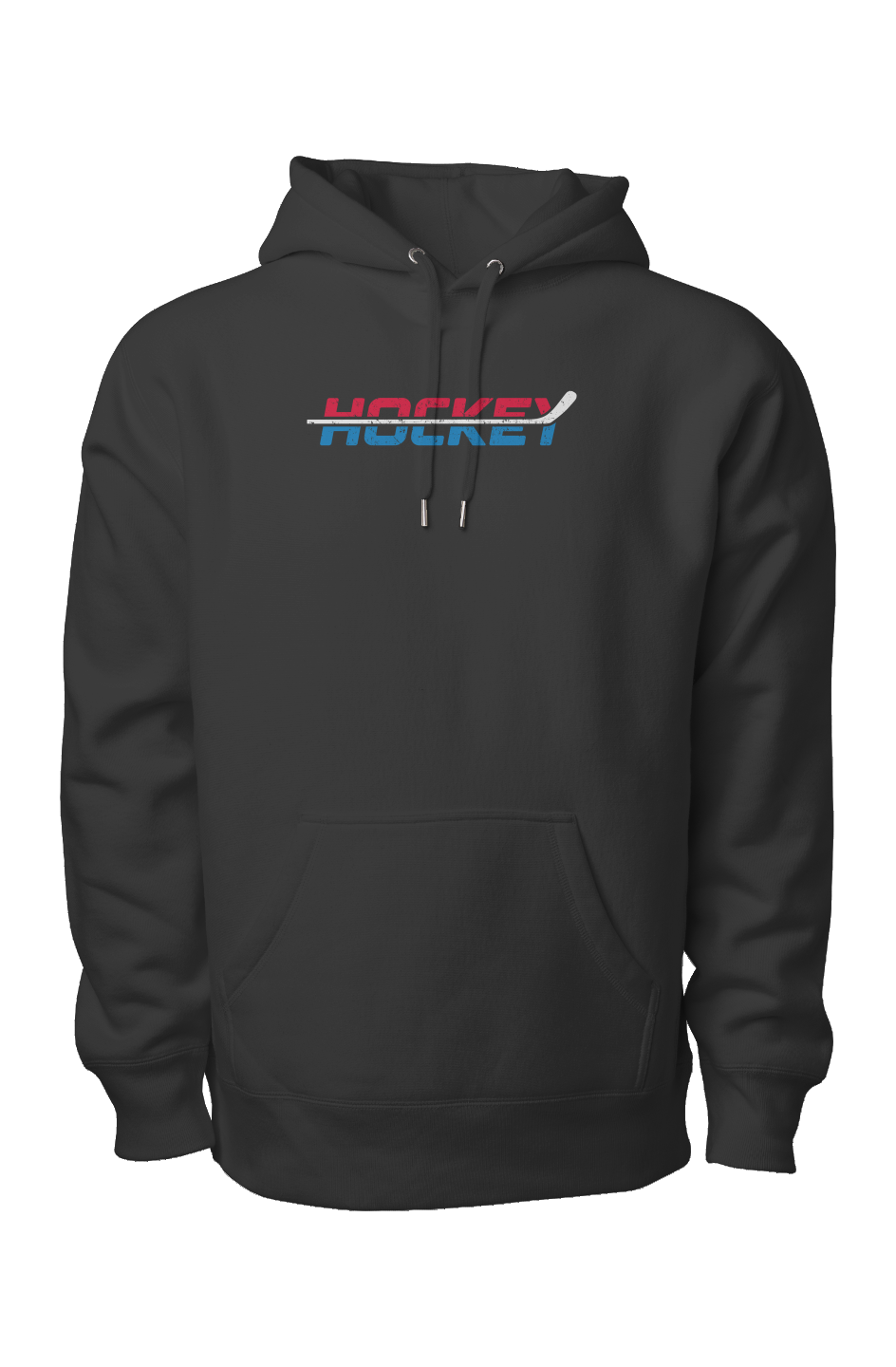 USA Patriotic Hockey Legend Heavyweight Hoodie Black | Barn Garb Hockey Threads