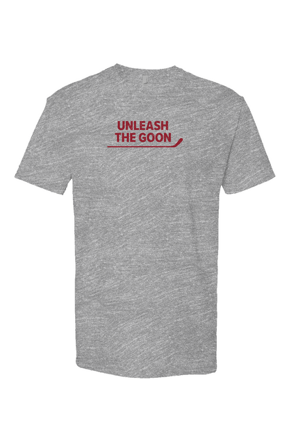 Unleash the Goon Breakaway Performance Tee Grey | Barn Garb Hockey Threads