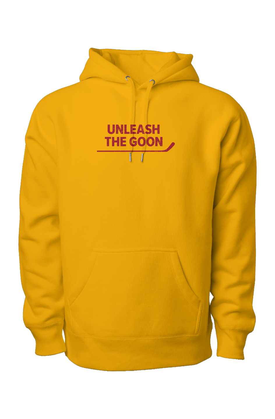 Unleash the Goon Legend Heavyweight Hoodie Gold | Barn Garb Hockey Threads