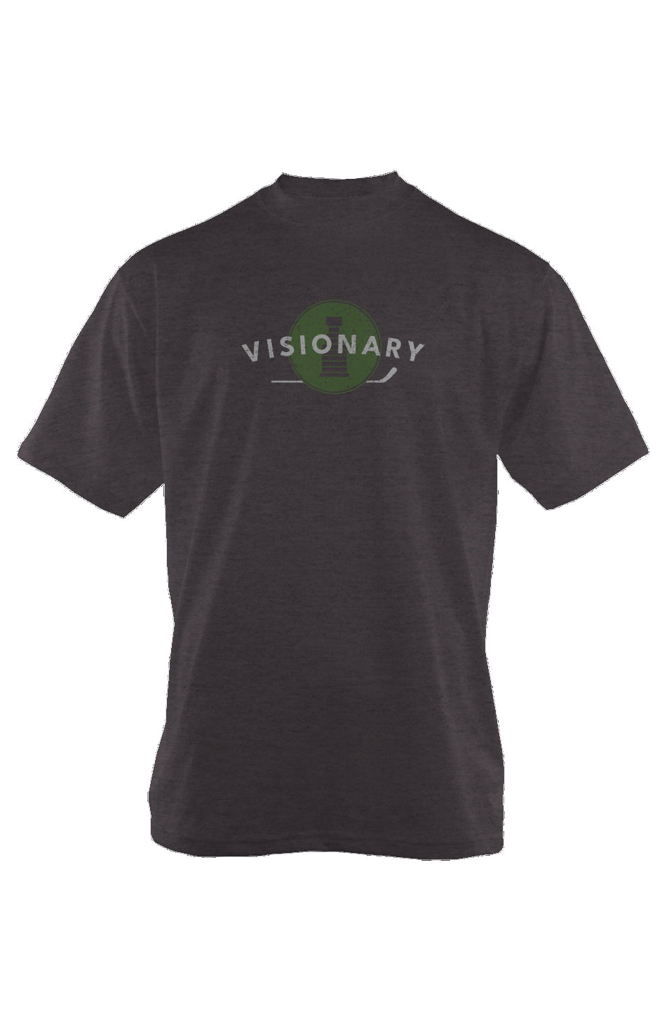 Visionary 90s Throwback Tee Charcoal | Barn Garb Hockey Threads