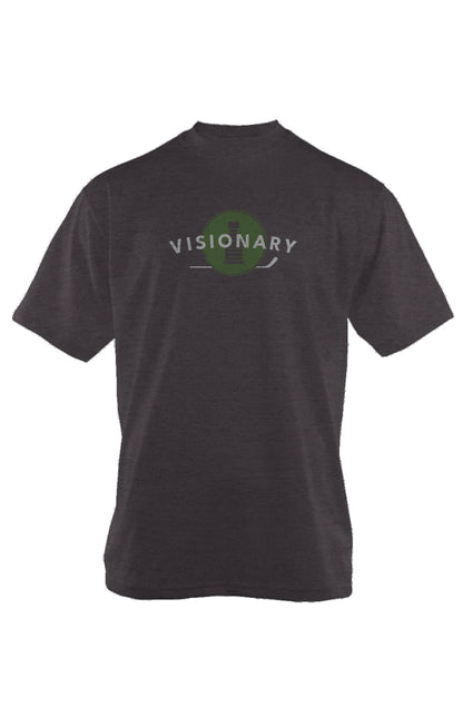 Visionary 90s Throwback Tee Charcoal | Barn Garb Hockey Threads