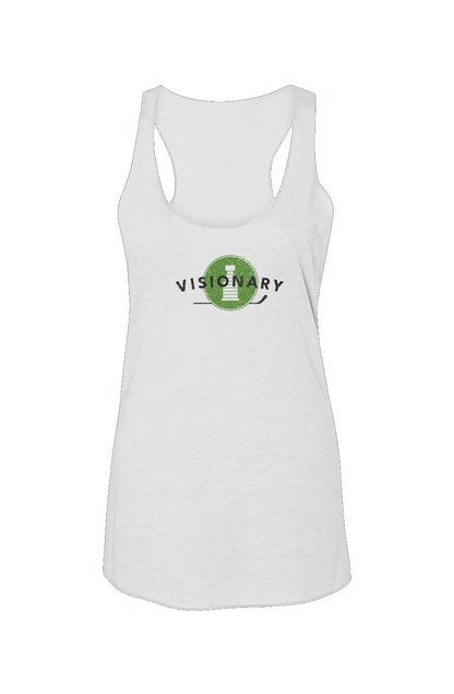 Visionary Racerback Barn Tank White | Barn Garb Hockey Threads