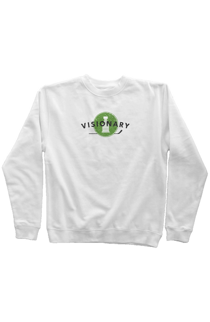 Visionary Rinkside Crewneck Sweatshirt White | Barn Garb Hockey Threads