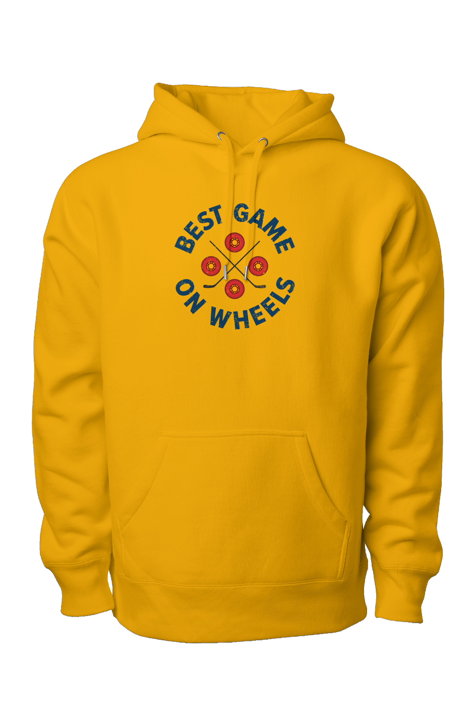 Wheels and Sticks Legend Heavyweight Hoodie Gold | Barn Garb Hockey Threads