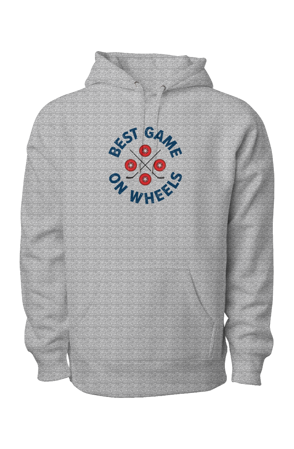 Wheels and Sticks Legend Heavyweight Hoodie Grey | Barn Garb Hockey Threads