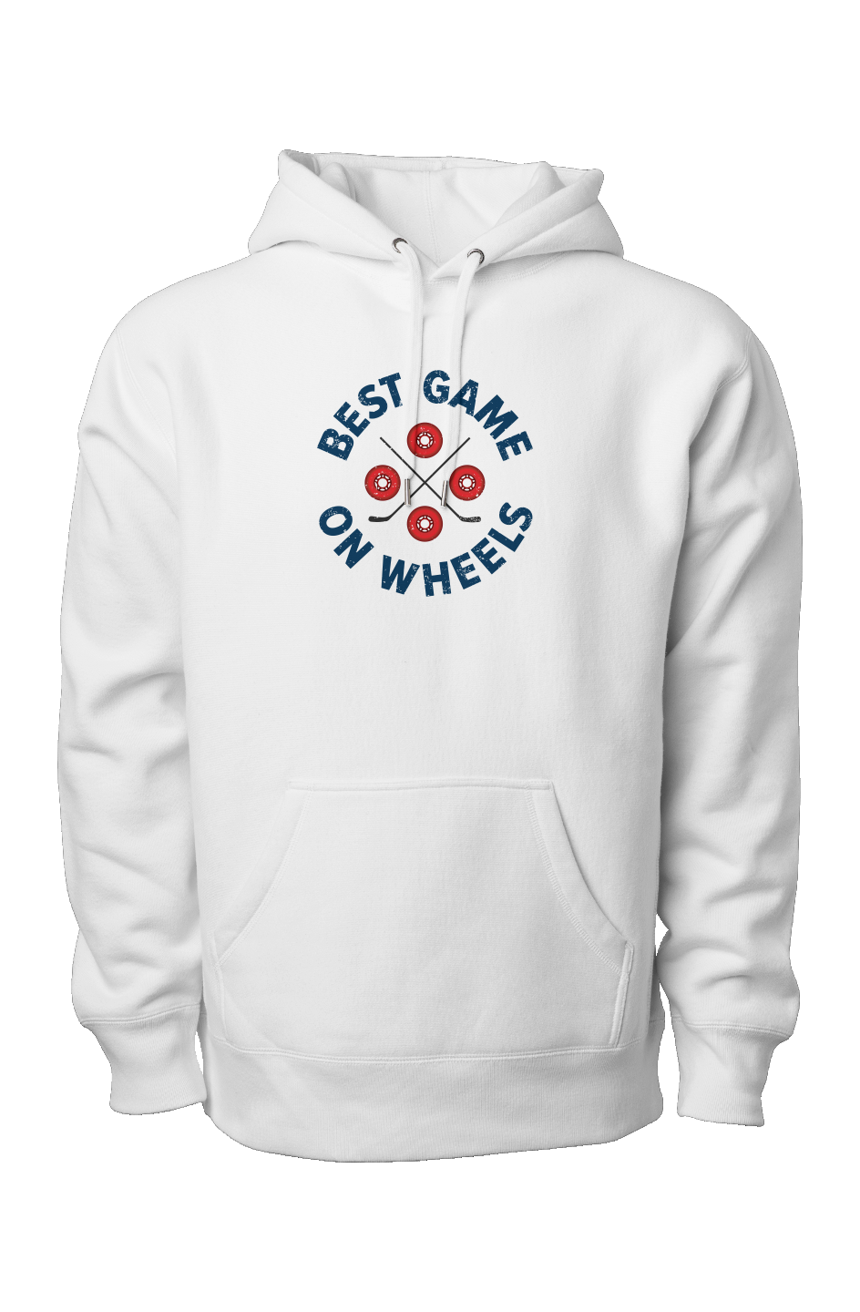Wheels and Sticks Legend Heavyweight Hoodie White | Barn Garb Hockey Threads