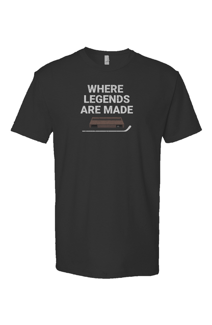 Where Legends Are Made Breakaway Performance Tee Black | Barn Garb Hockey Threads