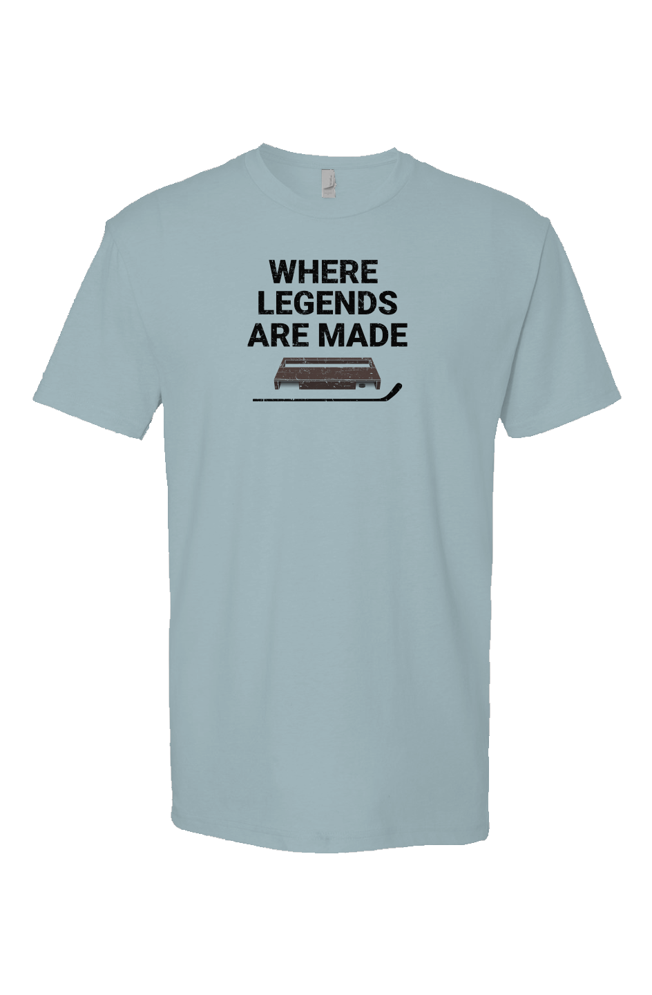 Where Legends Are Made Breakaway Performance Tee Ice Blue | Barn Garb Hockey Threads