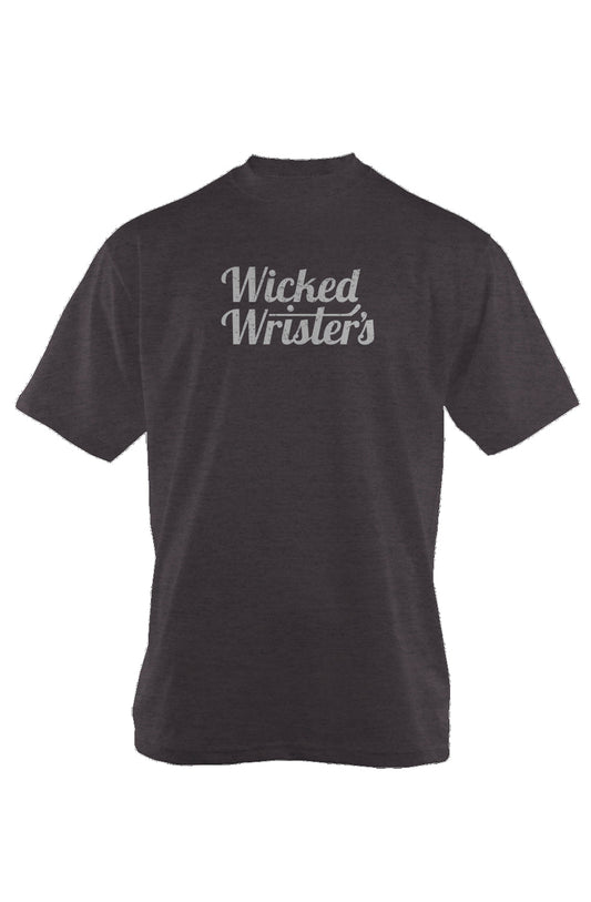 Wicked Wrister's 90s Throwback Oversized Heavyweight Tee Charcoal | Barn Garb Hockey Threads