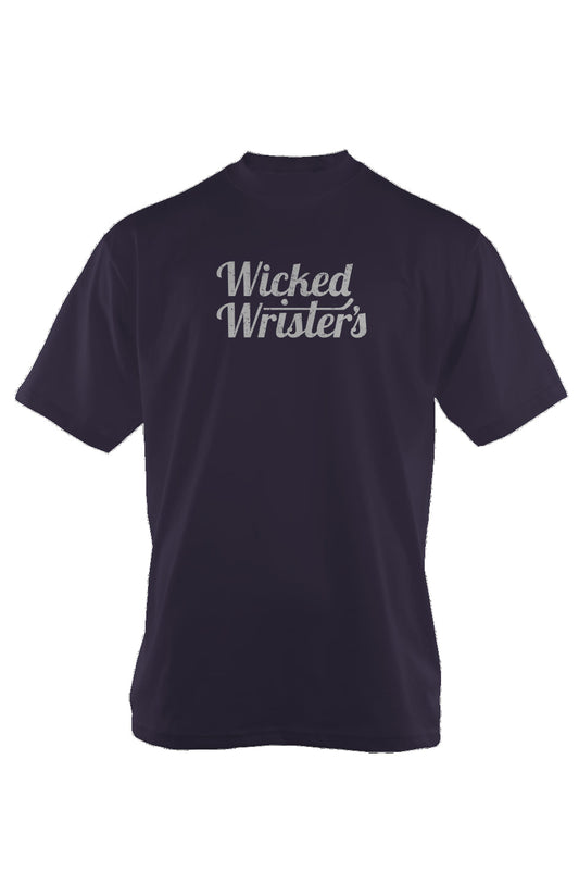 Wicked Wrister's 90s Throwback Oversized Heavyweight Tee Navy | Barn Garb Hockey Threads