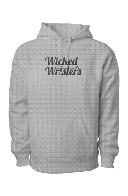 Wicked Wrister's Legend Heavyweight Cross Grain Hoodie Grey | Barn Garb Hockey Threads