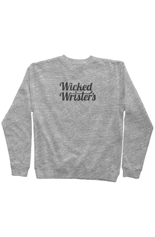 Wicked Wrister's Rinkside Crewneck Sweatshirt Grey | Barn Garb Hockey Threads