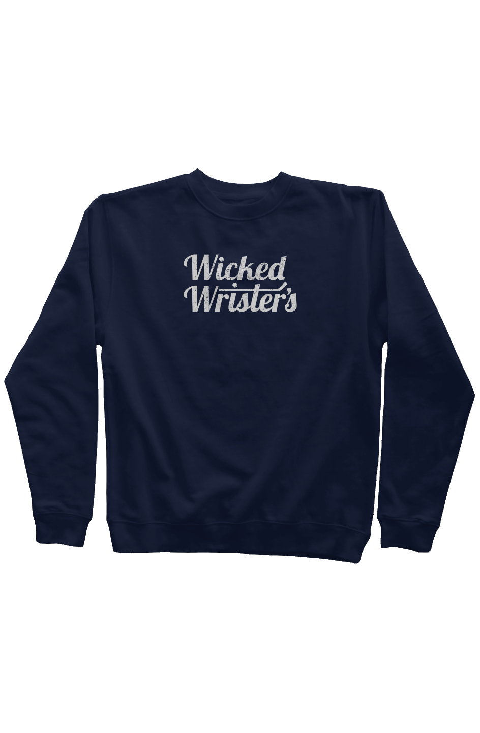 Wicked Wrister's Rinkside Crewneck Sweatshirt Navy | Barn Garb Hockey Threads