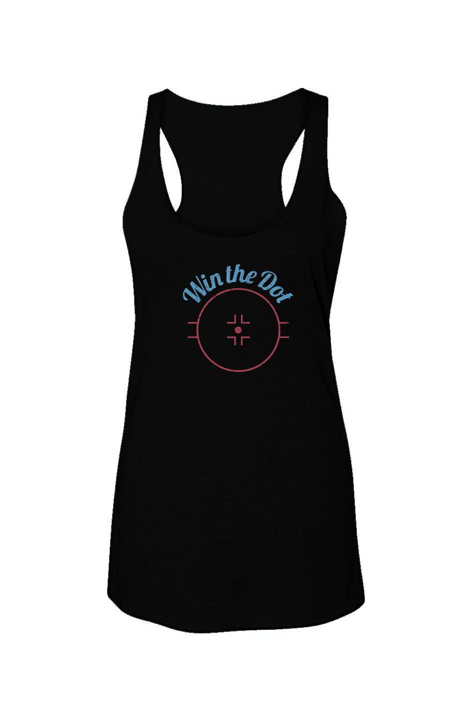 Win the Dot Racerback Barn Tank Black | Barn Garb Hockey Threads