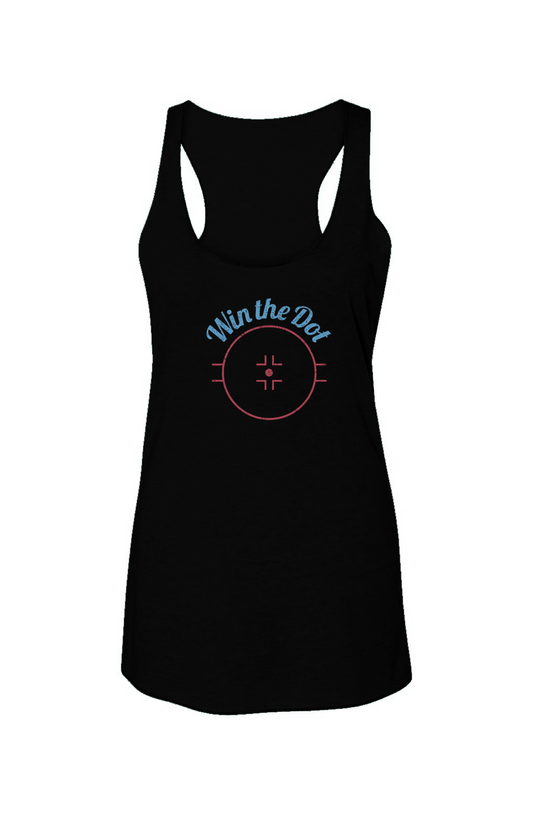 Win the Dot Racerback Barn Tank Black | Barn Garb Hockey Threads