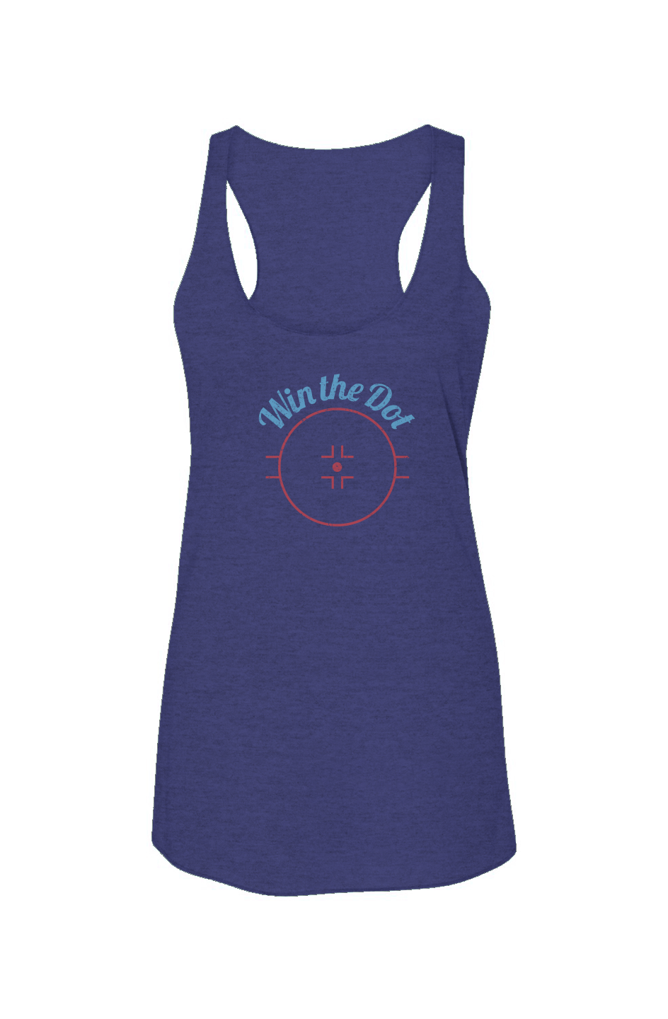 Win the Dot Racerback Barn Tank Blue | Barn Garb Hockey Threads