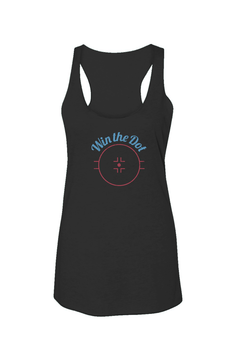 Win the Dot Racerback Barn Tank Charcoal | Barn Garb Hockey Threads