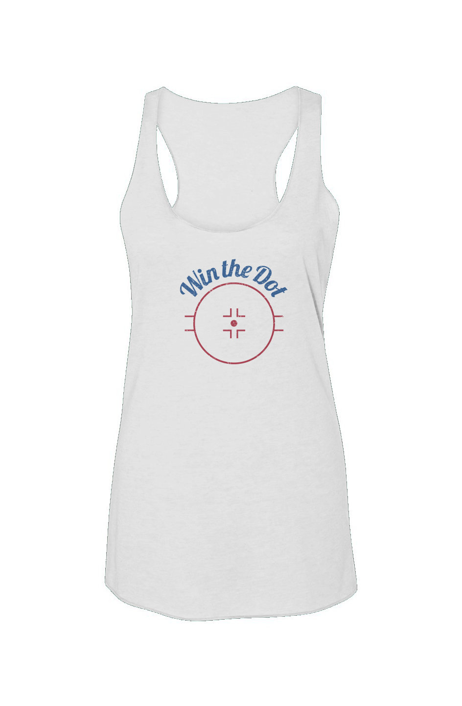 Win the Dot Racerback Barn Tank White | Barn Garb Hockey Threads